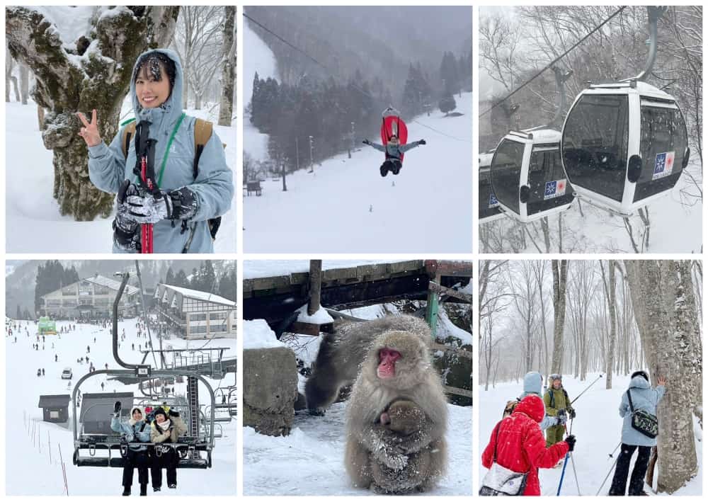 日本親子玩雪，長野野澤溫泉，志賀高原，雪猿泡溫泉